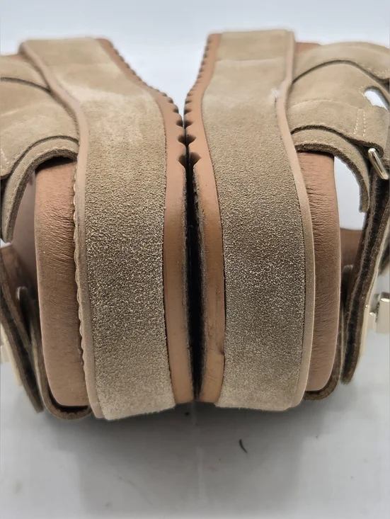 Steve Madden Bigschmona Tan Suede Platform Sandals Size 7.5 - Picture 7 of 15